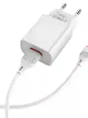 Сетевое зарядное устройство Borofone с кабелем Type-C, Micro-USB, Lightning iPhone
