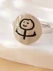 Кольцо со смайликом, кольцо мем