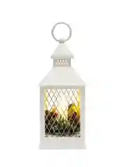 Декоративный фонарь со свечкой Neon-Night, белый корпус, 10,5х10,5х24 см, теплый белый