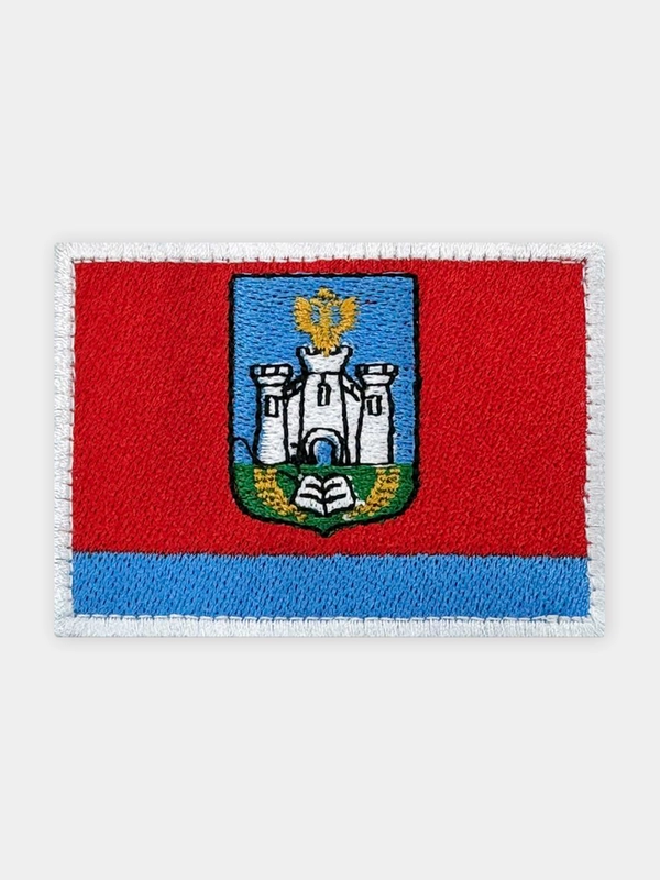 Нашивка шеврон на одежду флаг Орловской области, на липучке