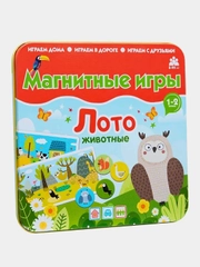 Игра магнитная Бумабарам "Лото. Животные"
