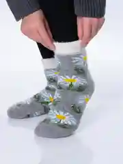 Синий носки женские, теплые, шерстяные, вязаные, зимние, термоноски, подарок на новый год