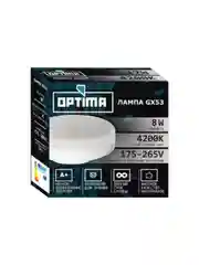 Лампа светодиодная  GX53 8W 4200K 720LM