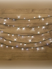Гирлянда Твинкл, 80 LED белые, не соединяется, 10 м