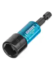 Набор бит с торцевыми головками 8, 10, 12, 13 мм, магнит, Nut-Driver S2, GROSS, 11627