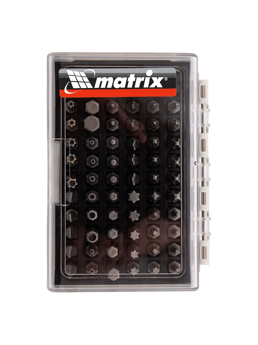 Набор бит с магнитным держателем, CrV, 61 шт., MATRIX, 11387