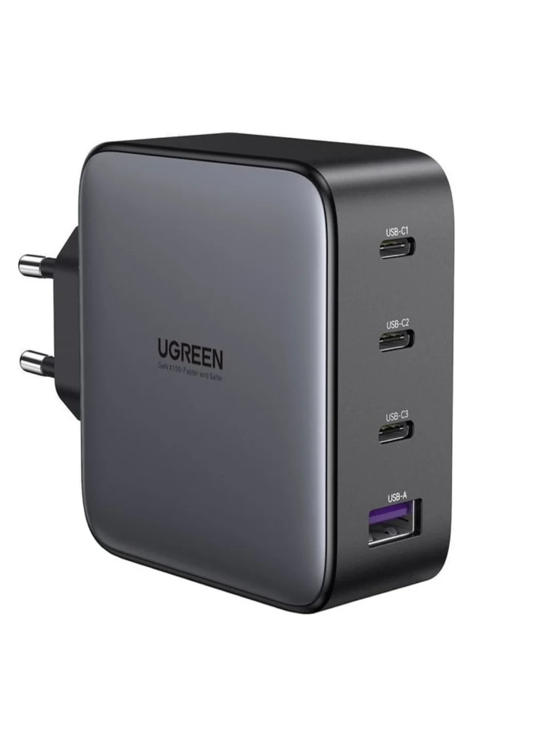 Сетевое зарядное устройство Ugreen CD226 (40747) Nexode USB-A+3*USB-C 100W Grey