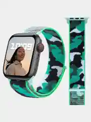 Морской нейлоновый ремешок Apple Watch series 4 5 6 7, 38 40 41 42 44 45 49 мм браслет эппл ватч