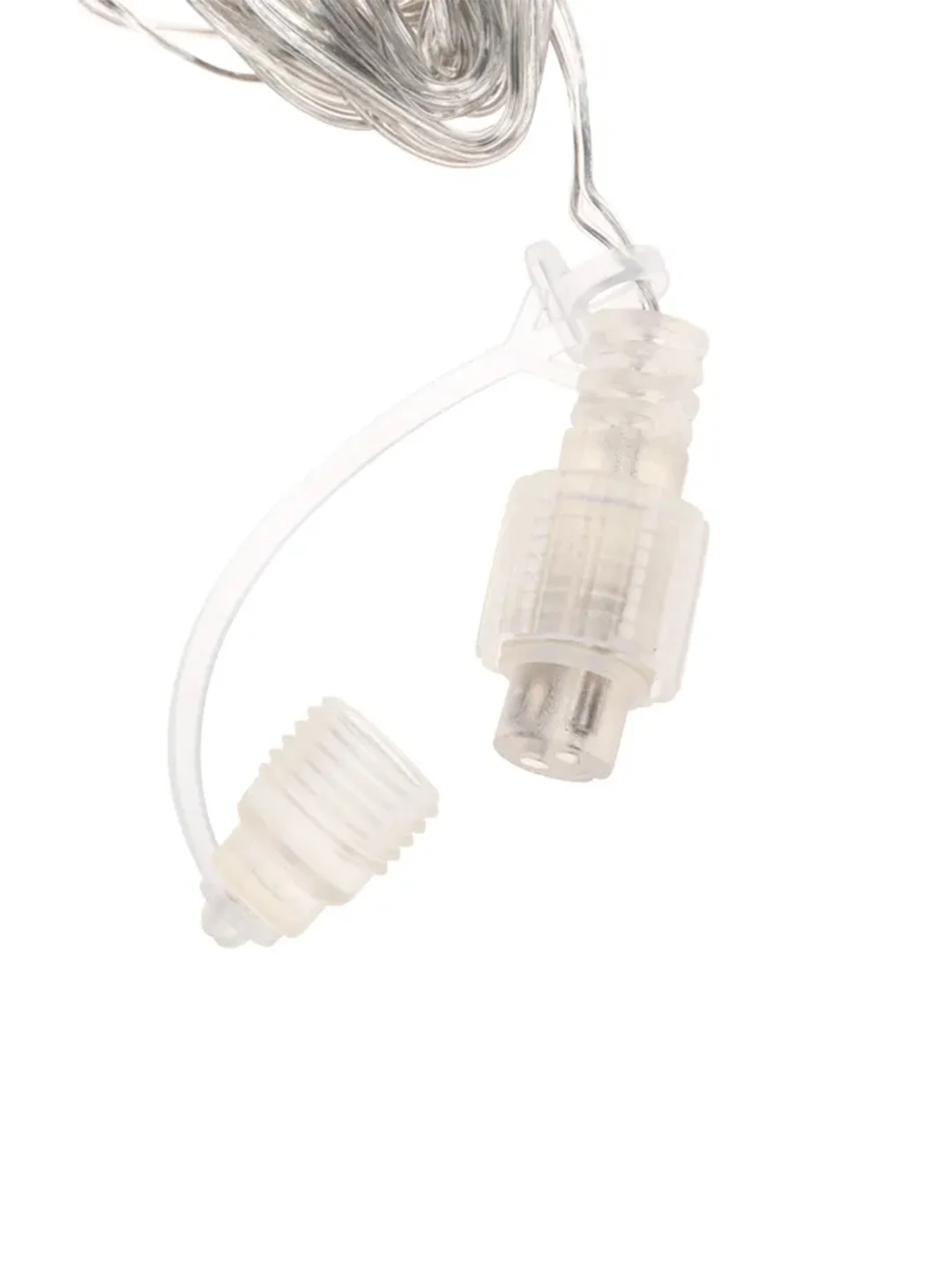 Занавес Neon-Night, прозрачный ПВХ, IP44, мерцающий, 300LED белые, 15 нитей, 20 LED, 2х3 м