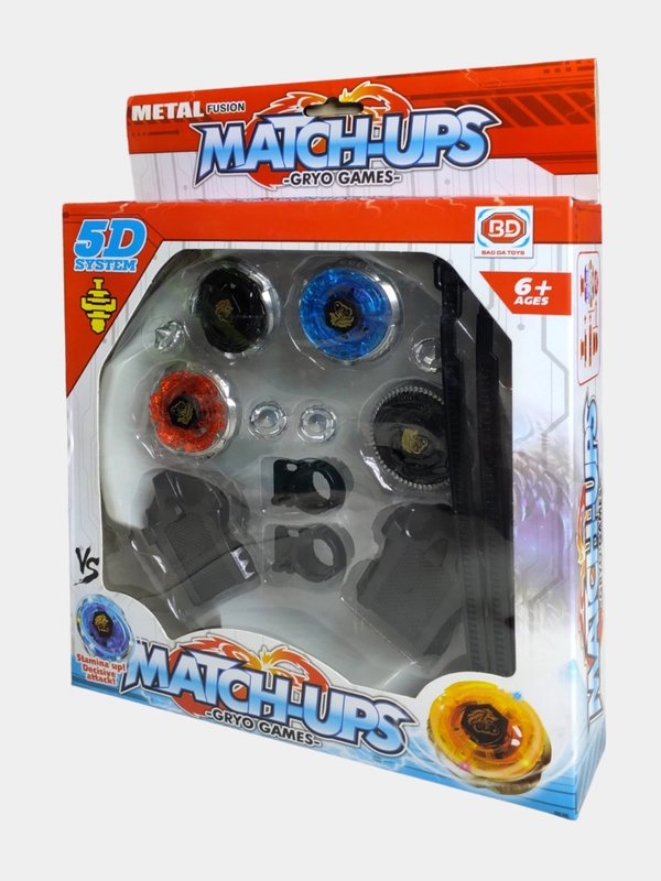 Набор из 4 волчков Бейблэйд с ареной с ареной Match-ups Gryo 5D system