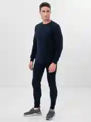Синий термобелье мужское, нательное, с начесом