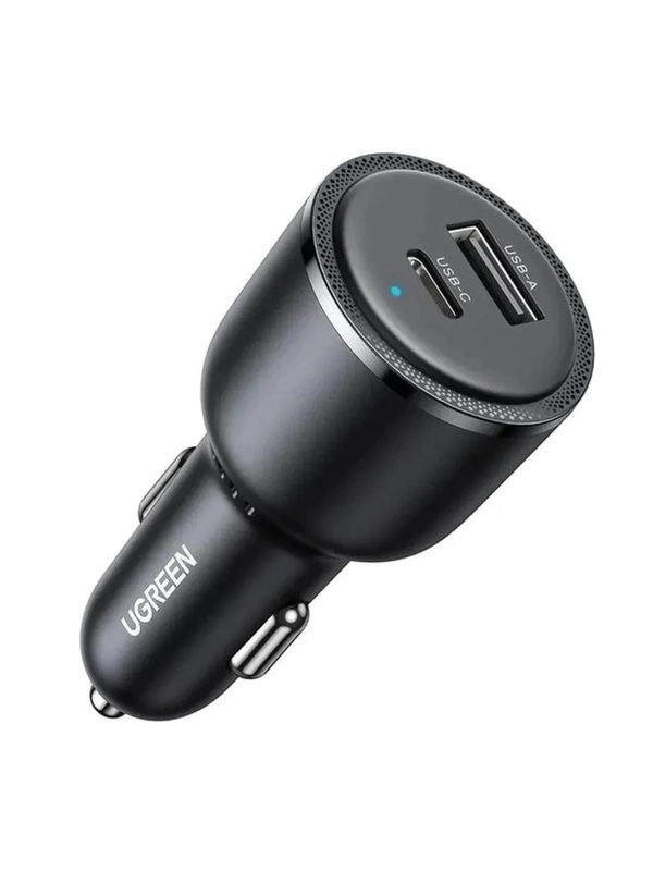 Автомобильное зарядное устройство Ugreen CD239 (90645) USB-C PD+USB-A 63W Black