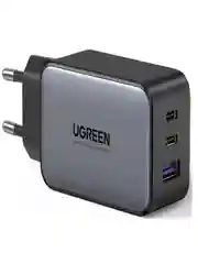 Сетевое зарядное устройство Ugreen CD244 (10335) Nexode 65W USB-A+2*USB-C Grey