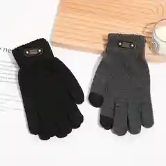 Перчатки сенсорные мужские,перчатки подростковые утеплённые вязаные с начёсом