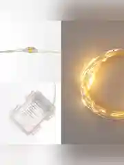 Гирлянда Роса Neon-Night, 100 LED, теплый белый, IP44, на батарейках 3хАА, 8 режимов, 10 м