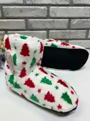 Белый сапожки-тапочки домашние, утепленные женские, угги домашние для девочек