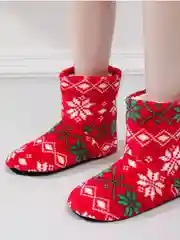 Рыжий сапожки-тапочки домашние, утепленные женские, угги домашние для девочек