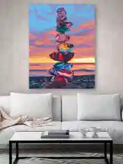 "Самоцветы" картина по номерам на холсте с подрамником, 40 х 50, "Hobby Paint"