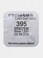 Батарейка Renata 395 (SR927SW, V395), 1.55V, 55 mAh, Швейцария, 1 штука