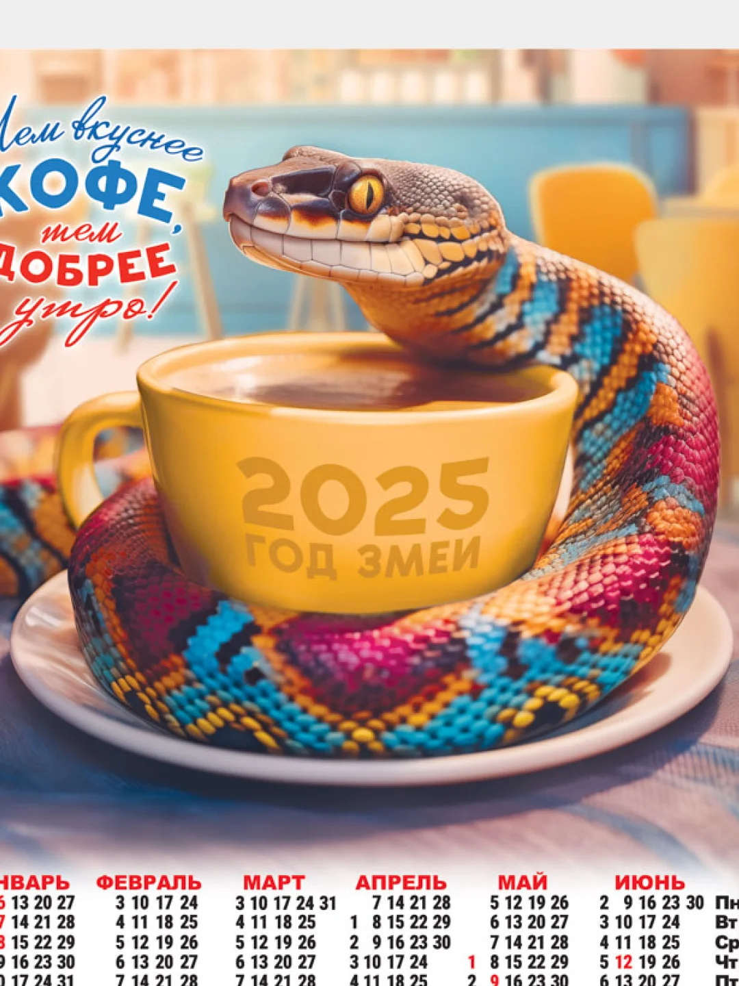 Золотой календарь листовой настенный на 2025 год А2, 10 видов
