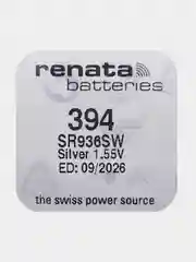 Батарейка Renata 394 (SR936SW, V394), 1.55V, 84 mAh, Швейцария, 1 штука