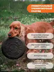 Оранжевый игрушка для собак - тарелка летающая фрисби 25см 2шт