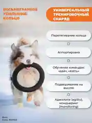Черный игрушка для собак,кольцо-пуллер усиленный 26.5см