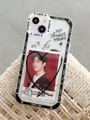 Чехол с карманом для карт iPhone X,Xr,11,12,13,14,15,Pro,Max,айфон,kpop,прозрачный,силикон