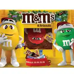 Сладкий подарок M&M's & Friends на Новый Год, набор конфет M&M's, Snickers, Twix, Bounty, Milky Way, Mars с сюрпризом внутри 394г