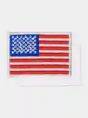 Нашивка шеврон на одежду Флаг США, на липучке