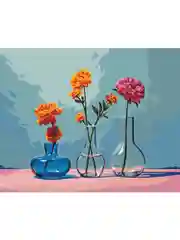Минимализм Цветы Картина по номерам на холсте с подрамником 40х50 "Hobby Paint"