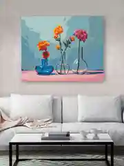 Минимализм Цветы Картина по номерам на холсте с подрамником 40х50 "Hobby Paint"