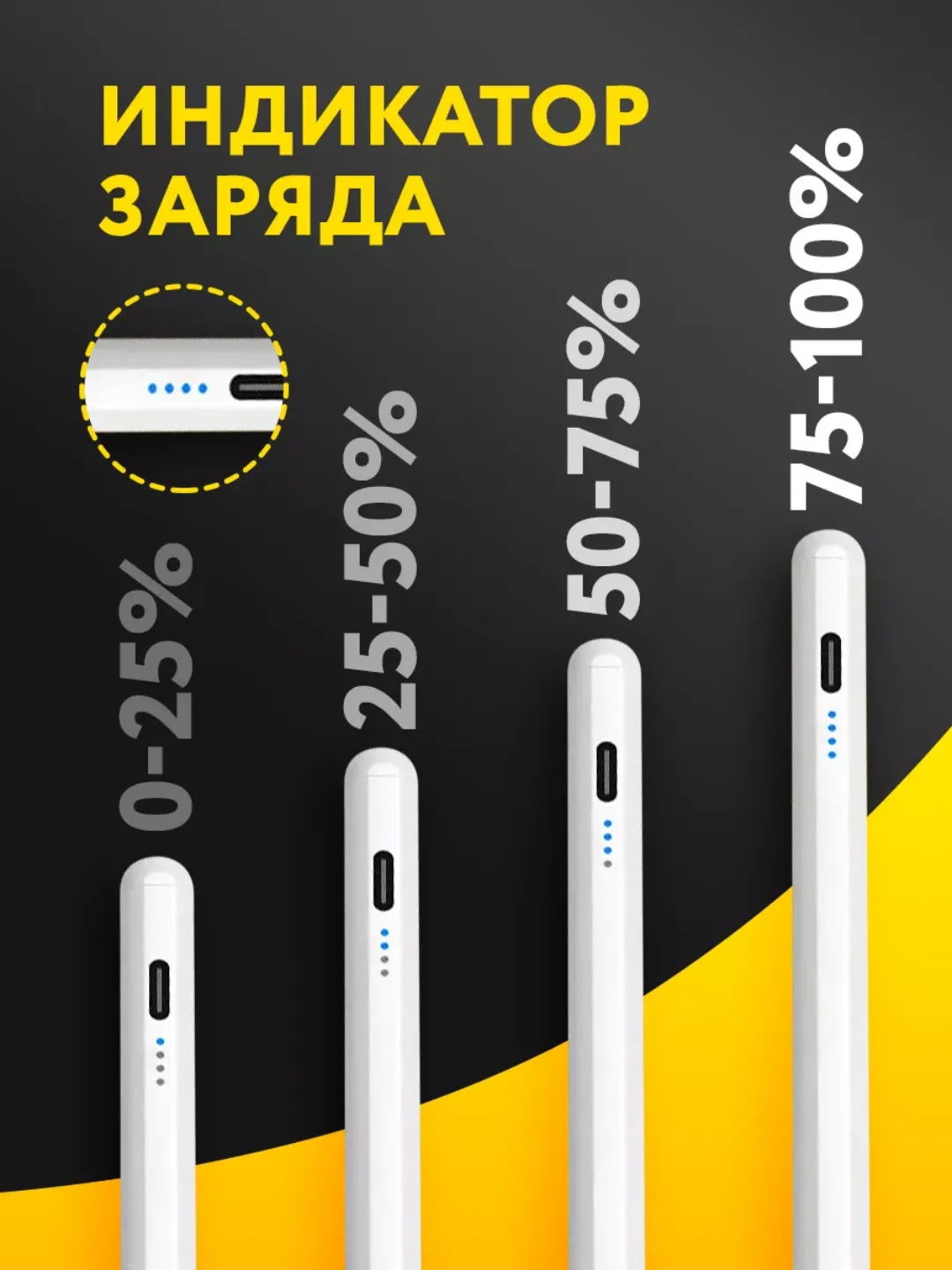 Стилус для iPad, для рисования, Pencil for IPad, 2 в 1