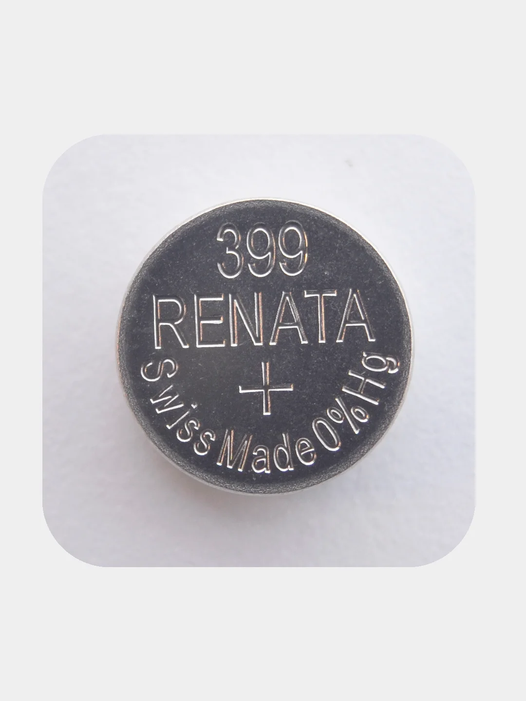 Батарейка Renata 399 (SR927W, V399), 1.55V, 55 mAh, Швейцария, 1 штука