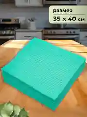 Салфетка вискозная с ячеистой структурой Optiline, 35x40 см, зеленая, 25 шт/уп