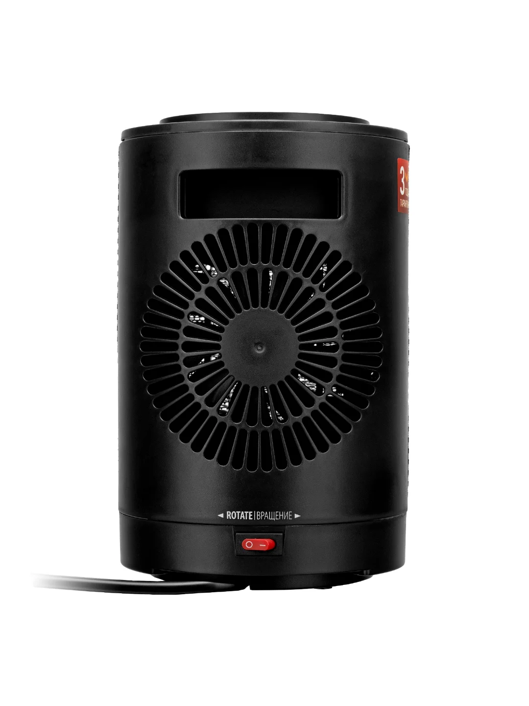 Тепловентилятор керамический DTFC-1200S, 3 реж., вент., нагрев 600/1200 Вт, Denzel, 96411