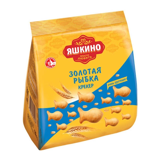 Крекер Яшкино Золотая рыбка, 180 г