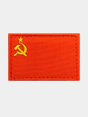 Нашивка шеврон на одежду Флаг СССР, на липучке