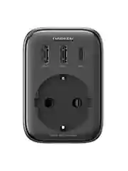 Сетевое зарядное устройство Ugreen CD314 (90613) DigiNest Outlet Extender Black