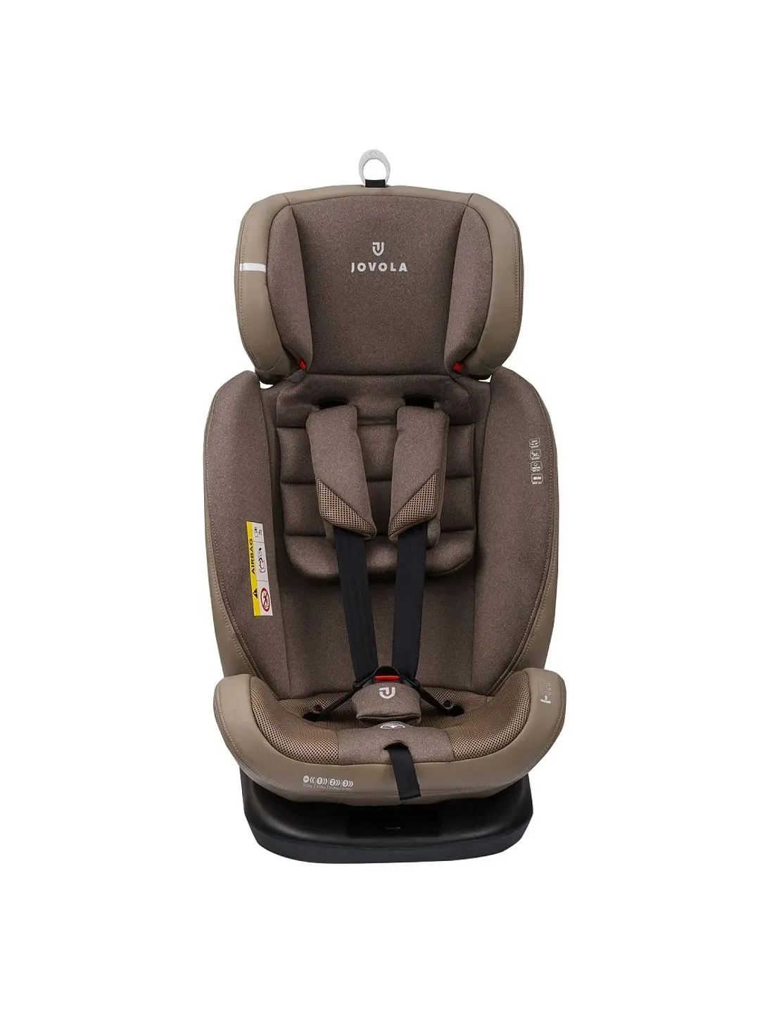 Бежевый автокресло детское Jovola I-Travel ST-3 Isofix растущее, поворотное, 0-36 кг.