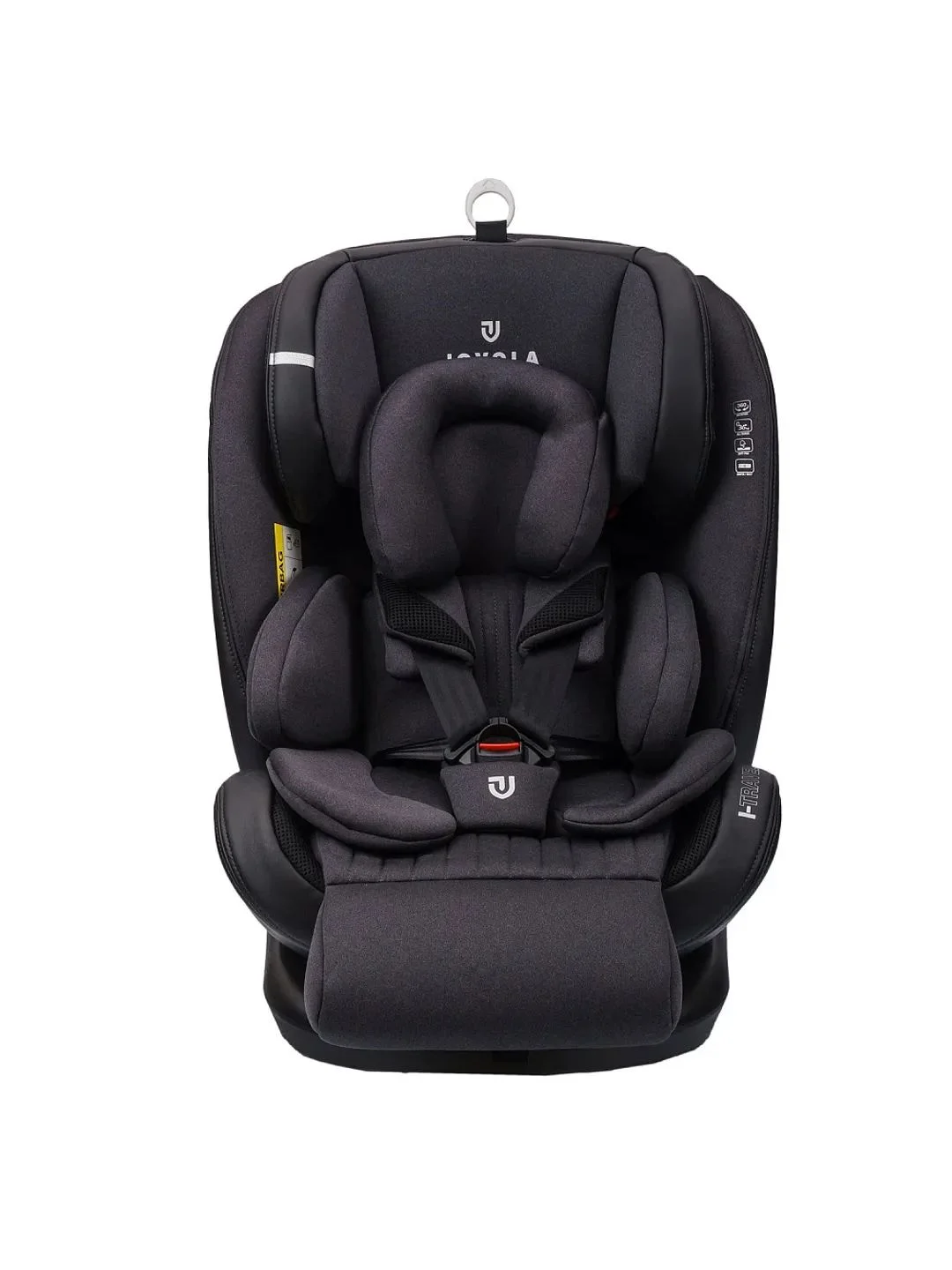 Серый автокресло детское Jovola I-Travel ST-3 Isofix растущее, поворотное, 0-36 кг.