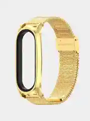 Золотой металлический ремешок для Xiaomi Mi Band 3, 4, 5, 6