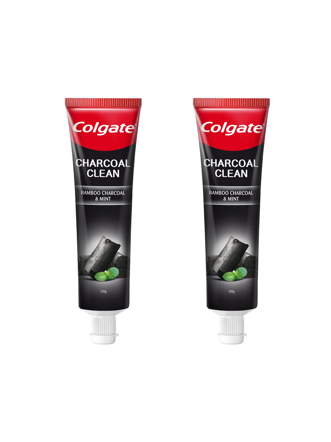 Зубная паста Colgate Бамбуковый уголь, с мятой, для отбеливания и свежести, 100 мл, 2 шт