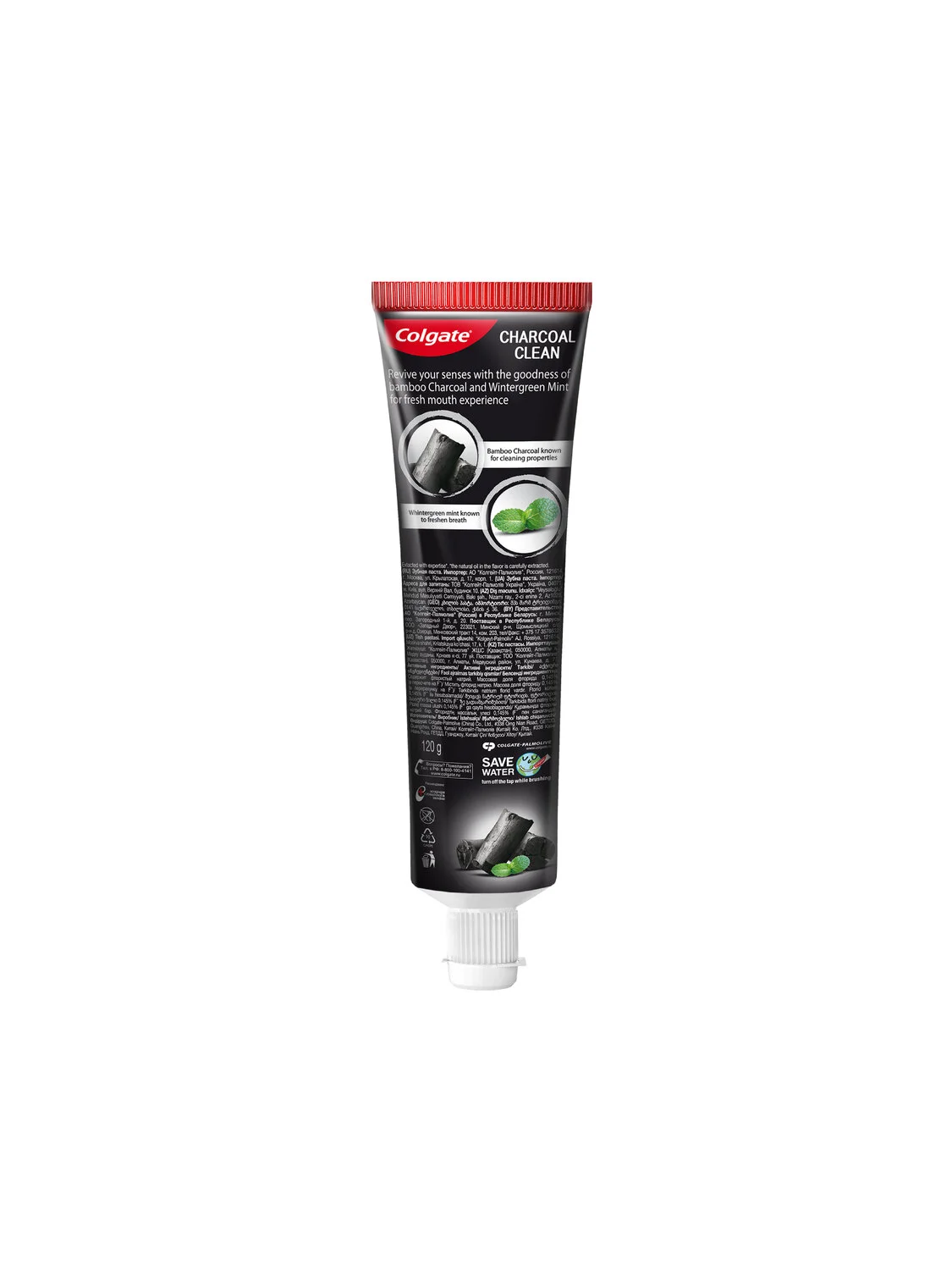 Зубная паста Colgate Бамбуковый уголь, с мятой, для отбеливания и свежести, 100 мл, 2 шт
