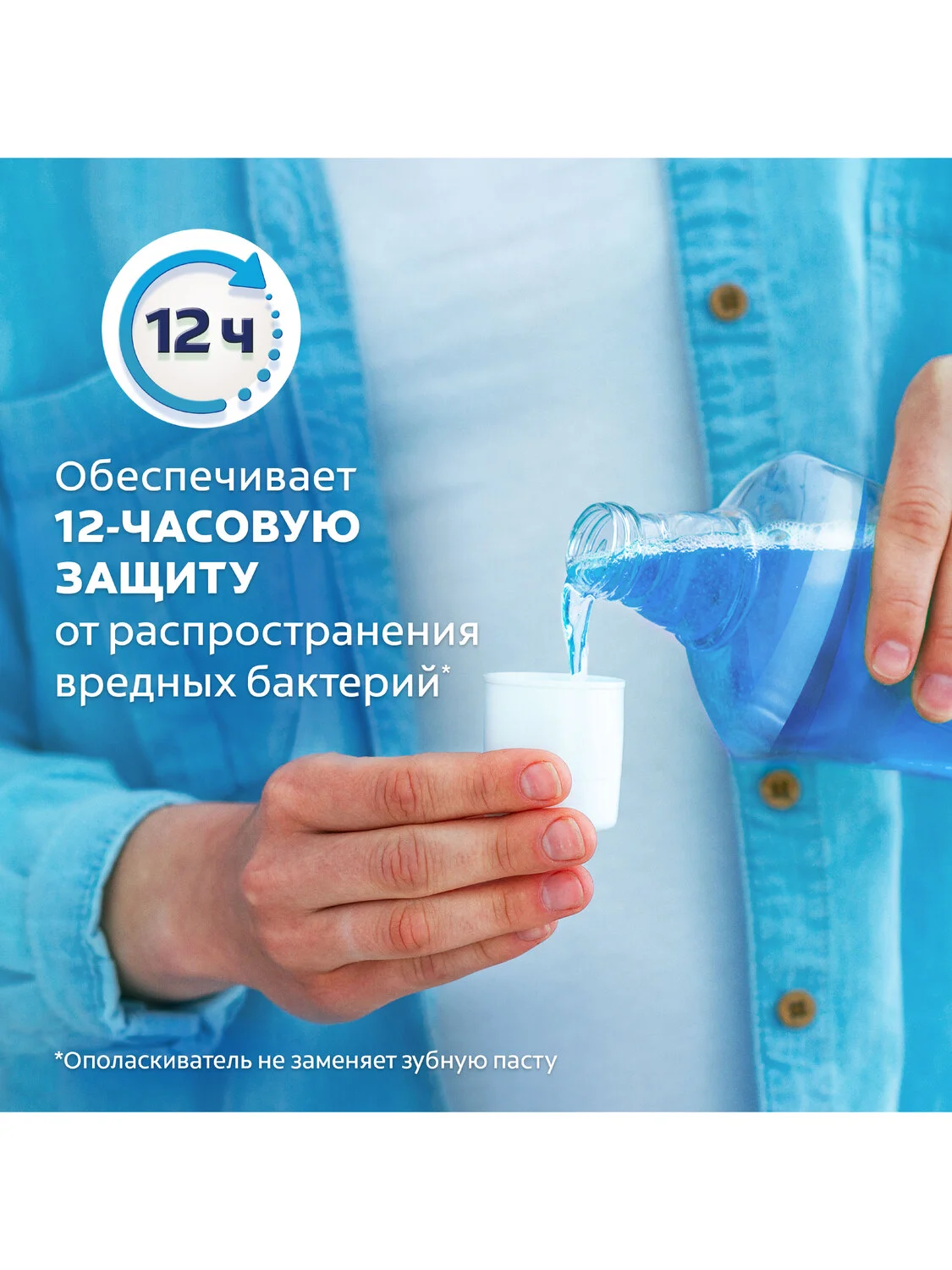 Ополаскиватель для полости рта Colgate Освежающая мята, антибактериальный, 250 мл, 3 шт