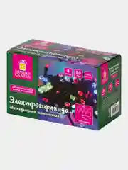 Гирлянда светодиодная Золотая Сказка, 591266, комнатная, цветная, на елку, новогодняя, 8 м