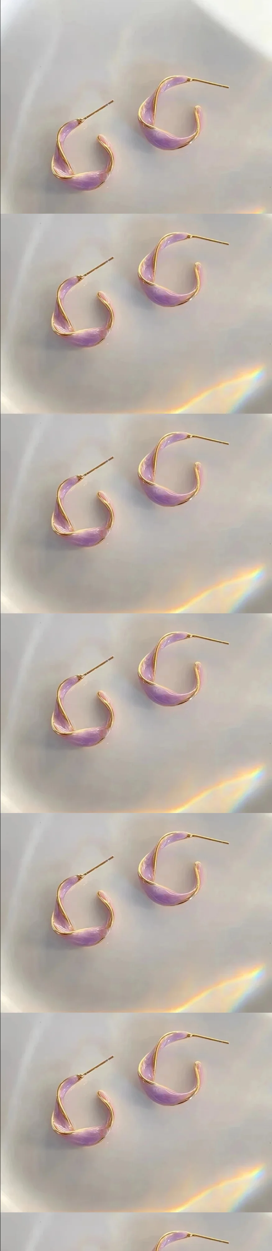 Серьгие женские, серьги витые, бижутерия, серьги-гвоздики, пусеты