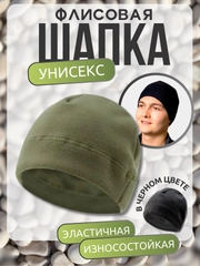 Шапка спортивная унисекс ( флисовая ) для спорта, для бега флис