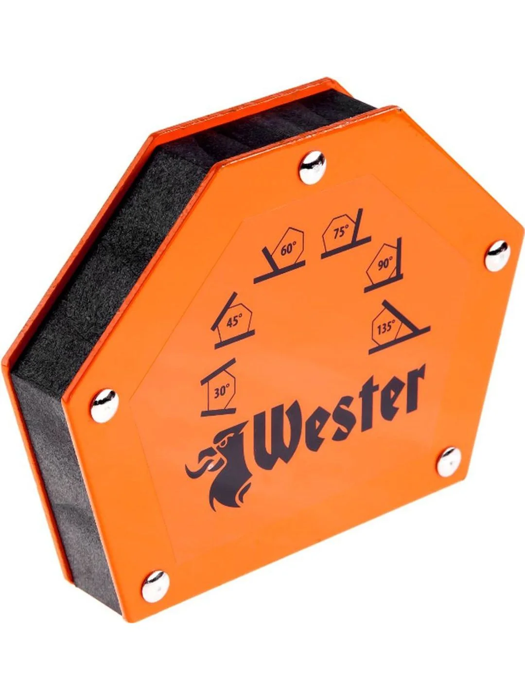 Магнитный уголок для сварки Wester WMCT75 829-007, углы 30 , 45 , 60 , 75 , 90 , 135