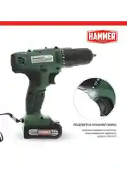 Шуруповерт аккумуляторный HAMMER ACD12BS, в кейсе, 2 акк. Li-ion, 12В, 32 Нм